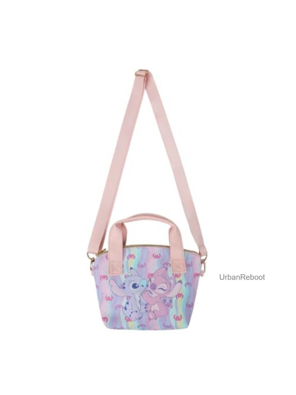 Bioworld Mini PU Satchel Crossbody Handbag Stitch Angel